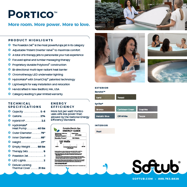 portico back sell sheet